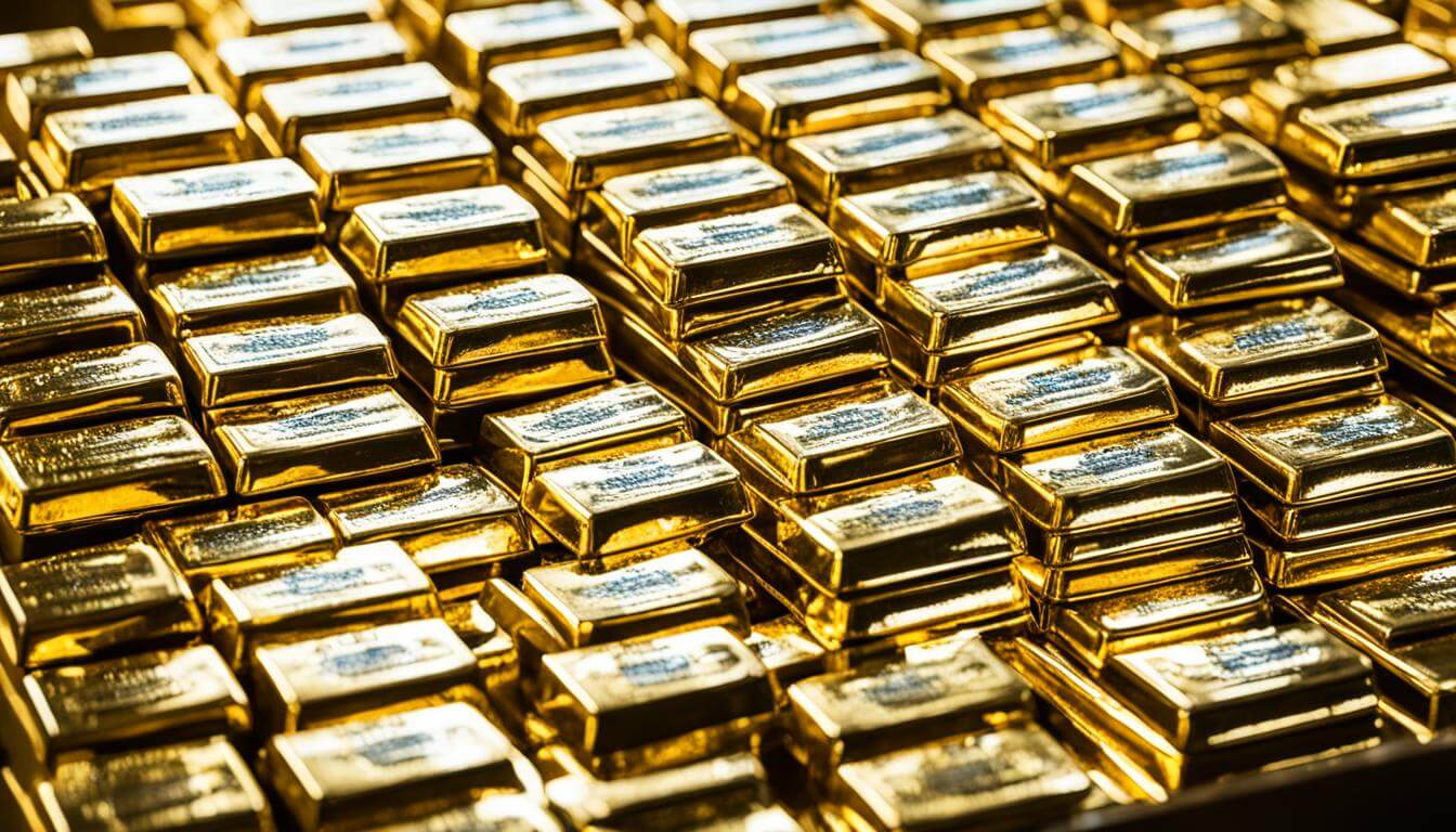 Authentic gold bars