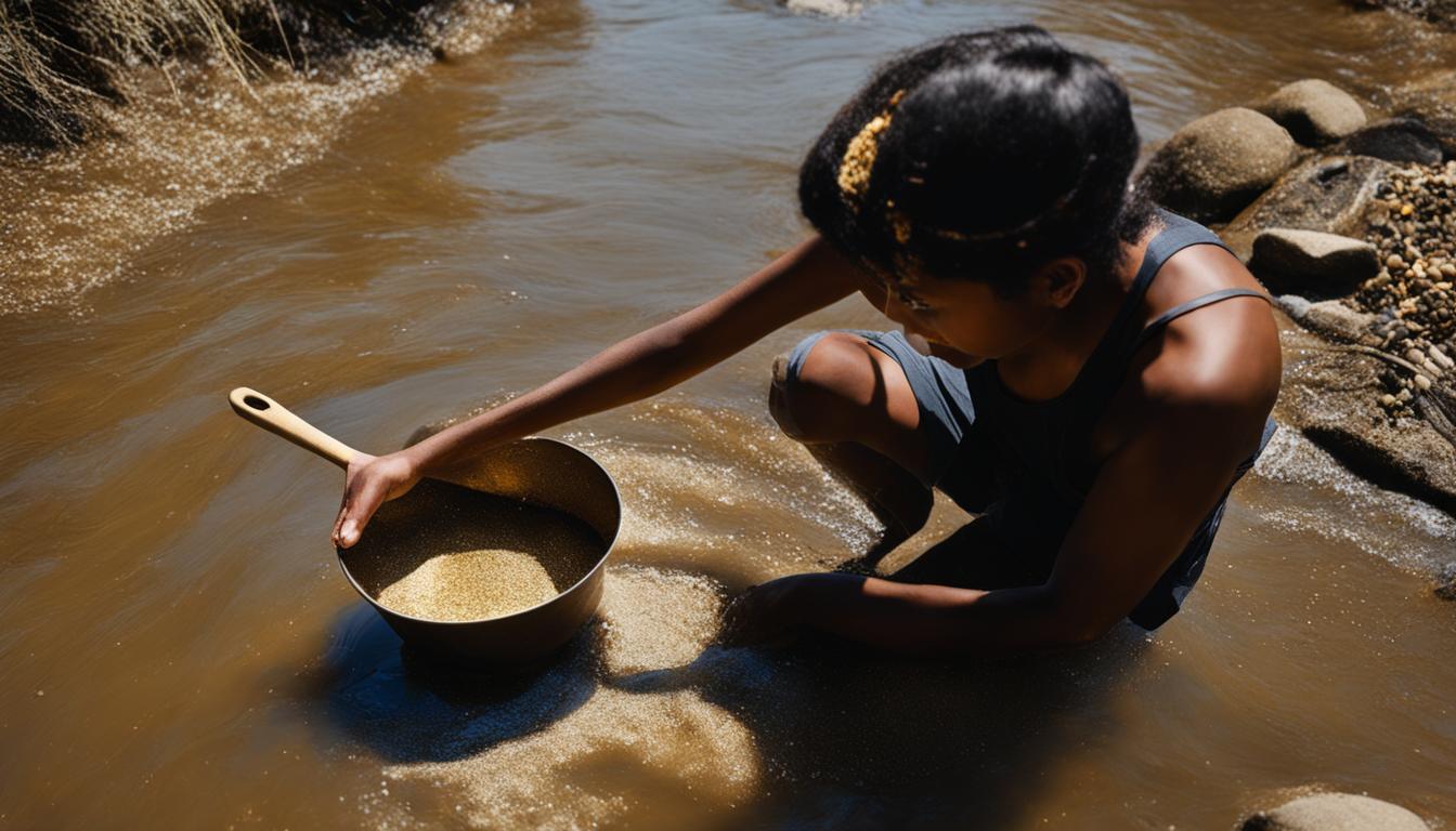 Finding gold in rivers