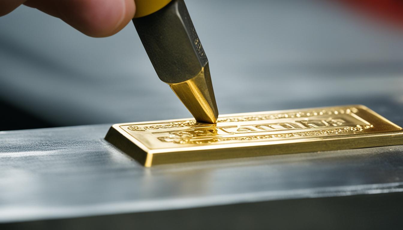 gold bar stamping