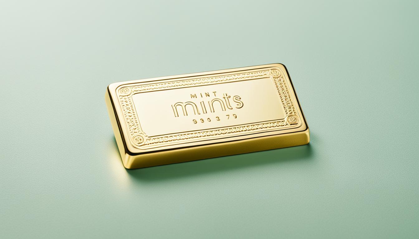 gold bars by mint
