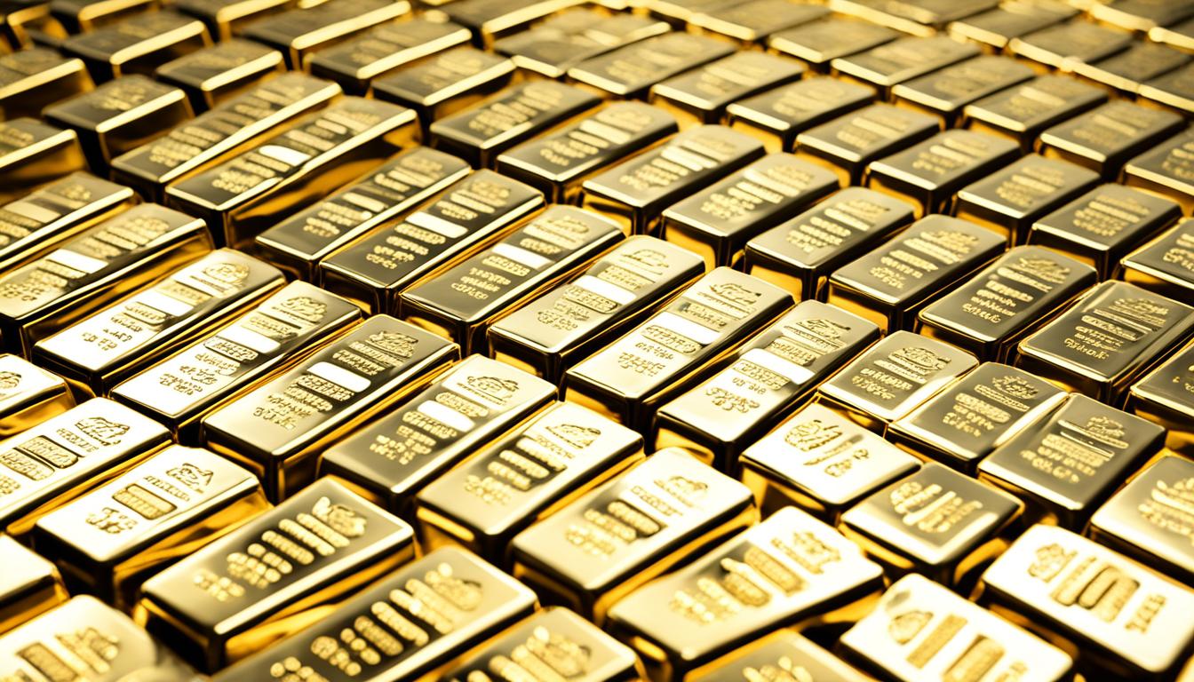 gold bars in a portfolio