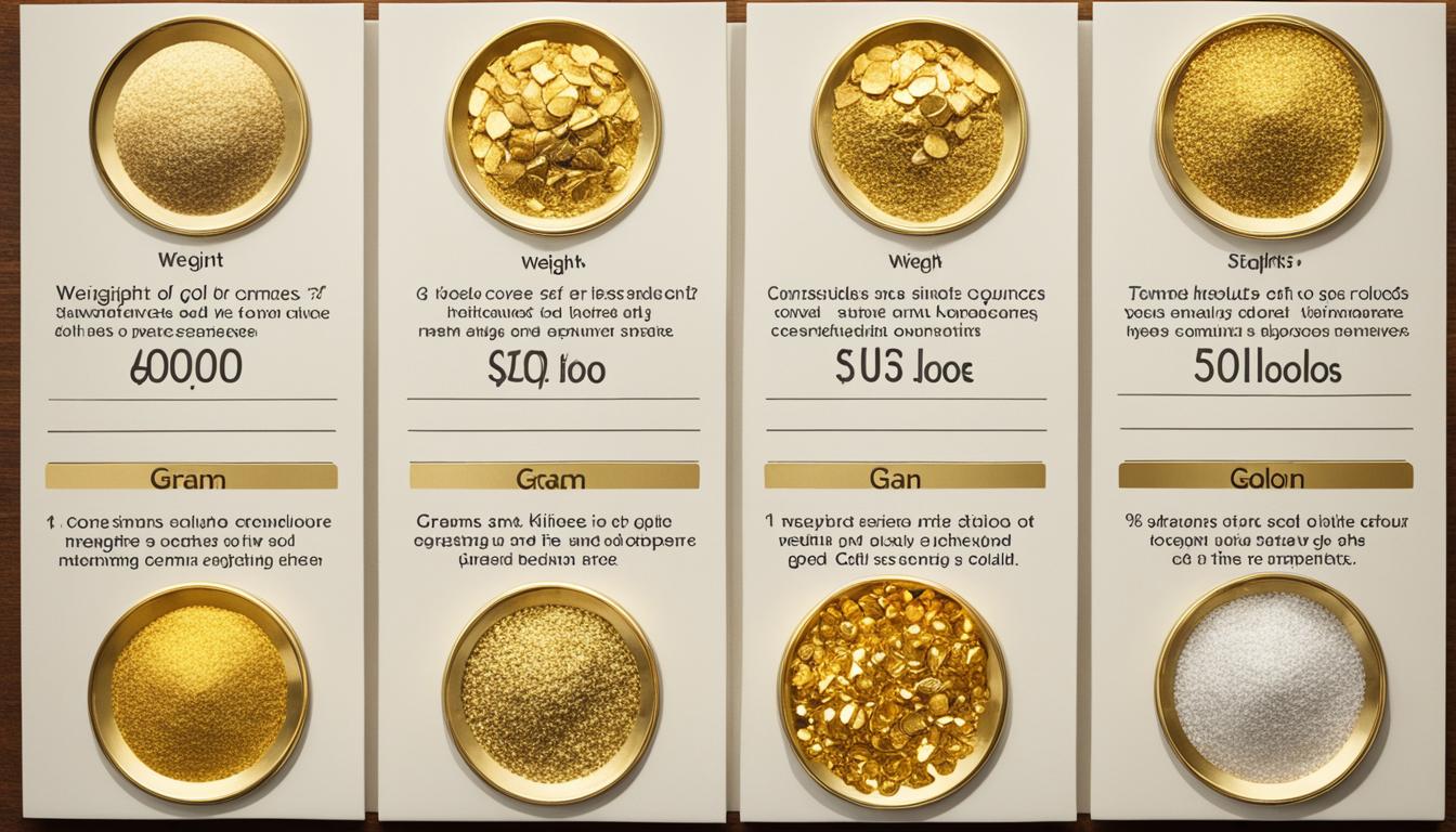 gold weight conversions
