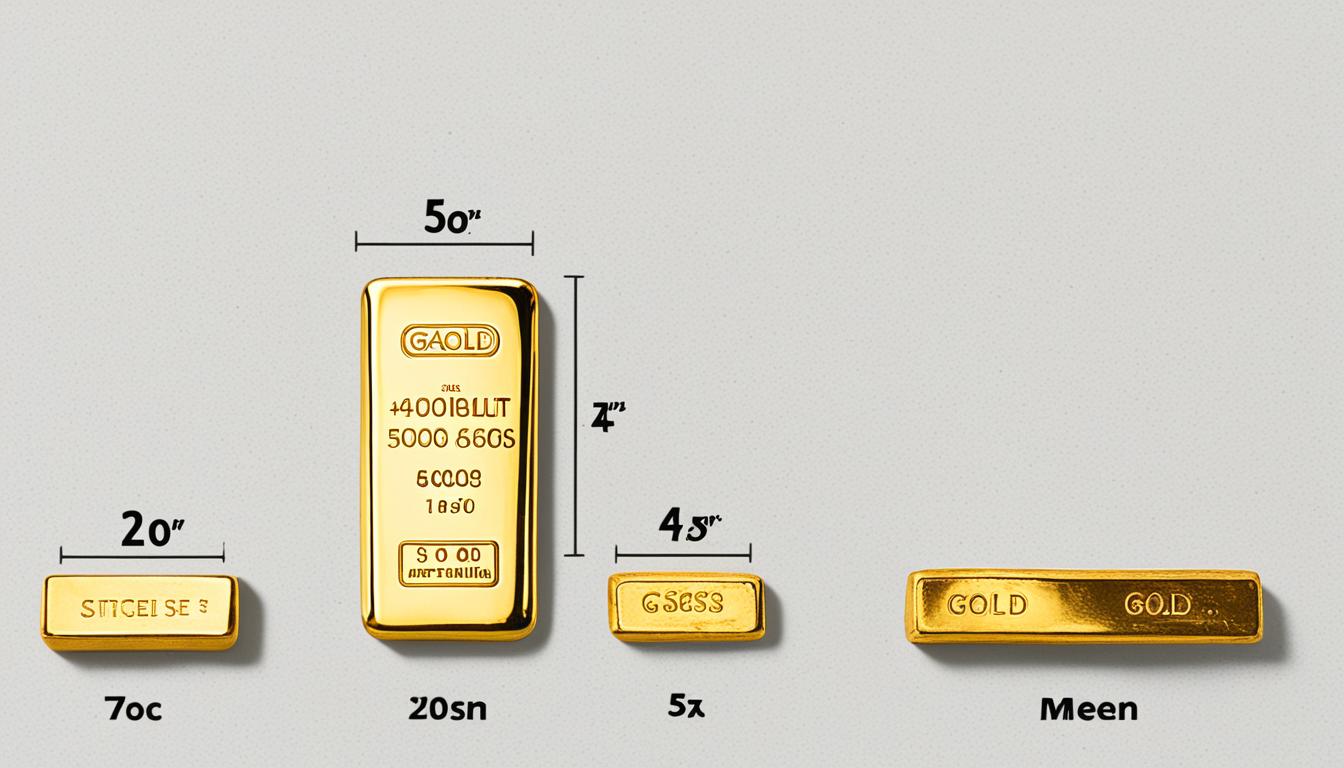 how big are gold bars