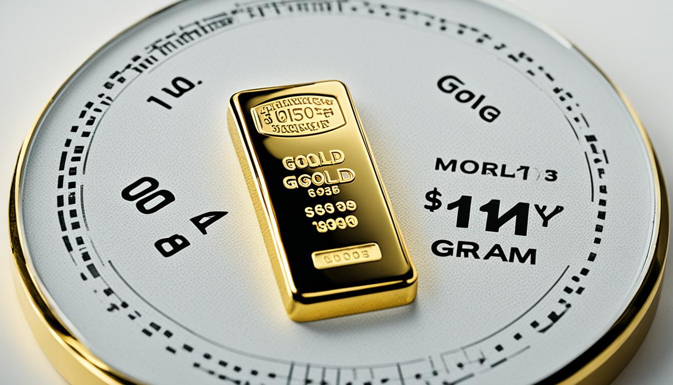 how much gold per gram