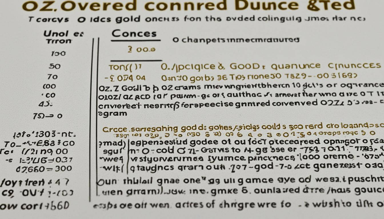 Convert 1oz Gold to Grams - Quick Reference