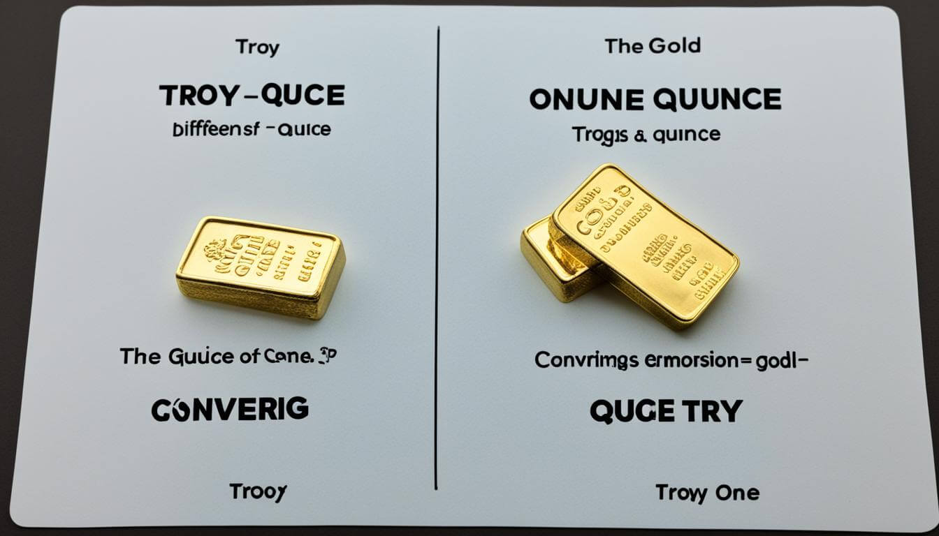 troy ounce gold measurements