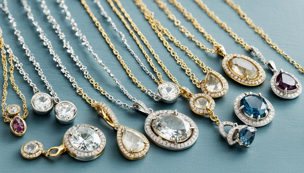 raw diamond pendants and necklaces