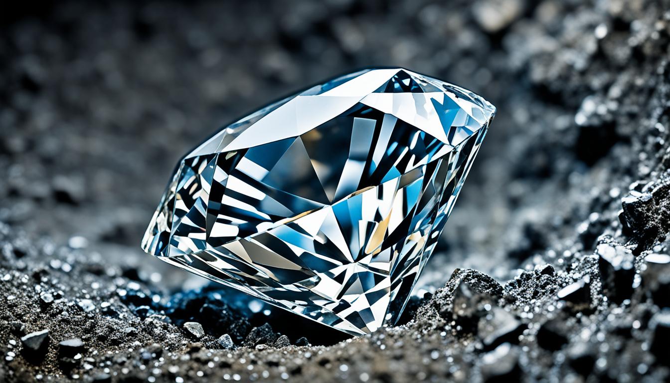 raw mined diamonds