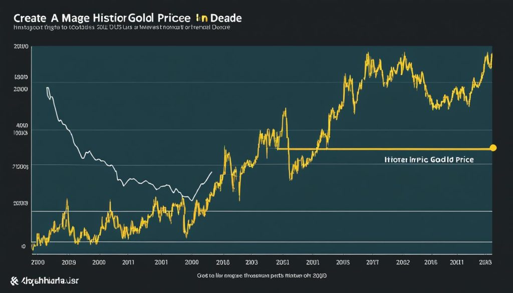 historical gold price in USD