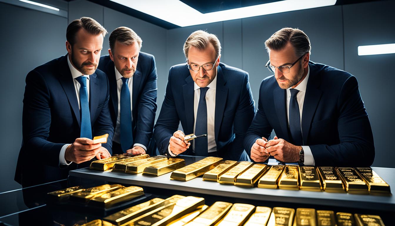 Investors evaluating oz gold bars