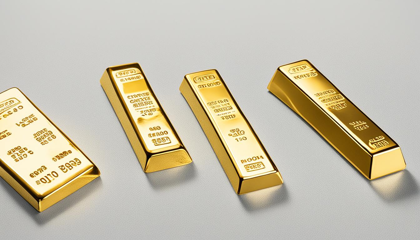 Visual Examples of Common Sizes of Gold Bars