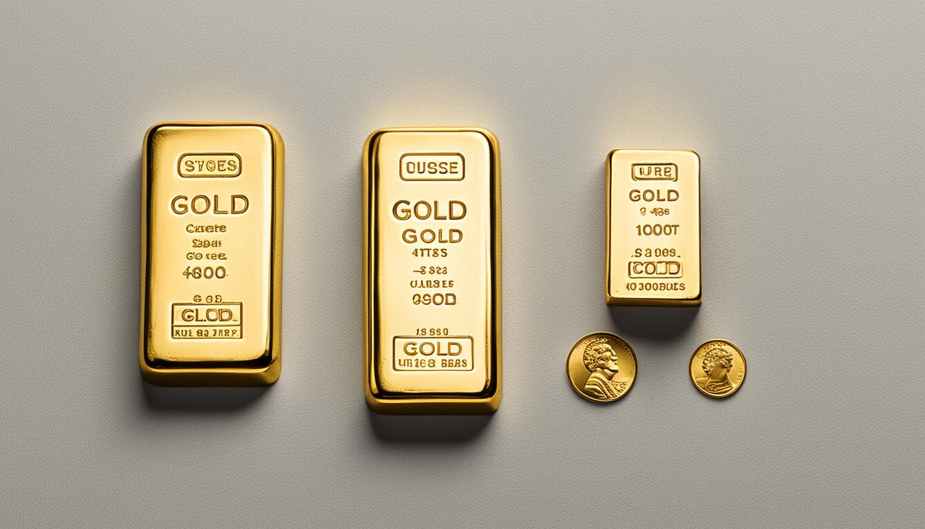 gold bar sizes